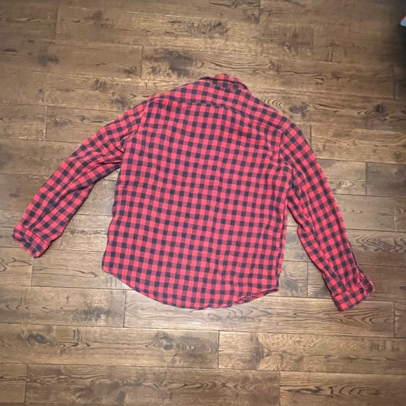 Polo Ralph Lauren Men’s XL Red Black Plaid Flannel Button Shirt Heavyweight - Picture 3 of 10